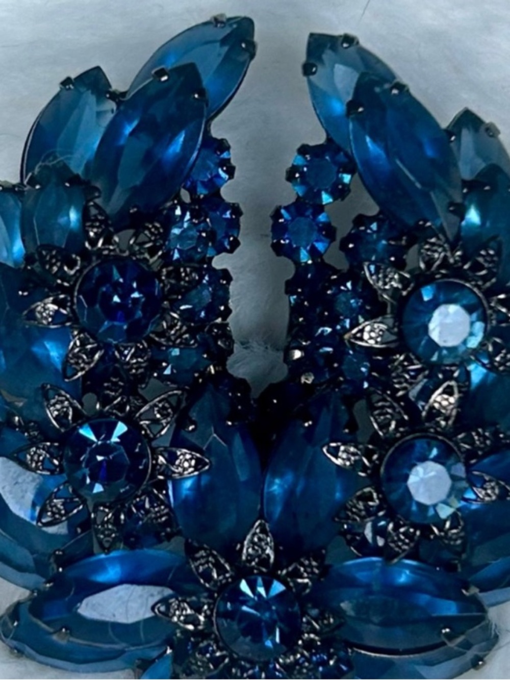 DO NOT BUY HOLD FOR SUNNYBEAR  DeLizza & Elster (Juliana) Cobalt Blue Crystal - Picture 15 of 15